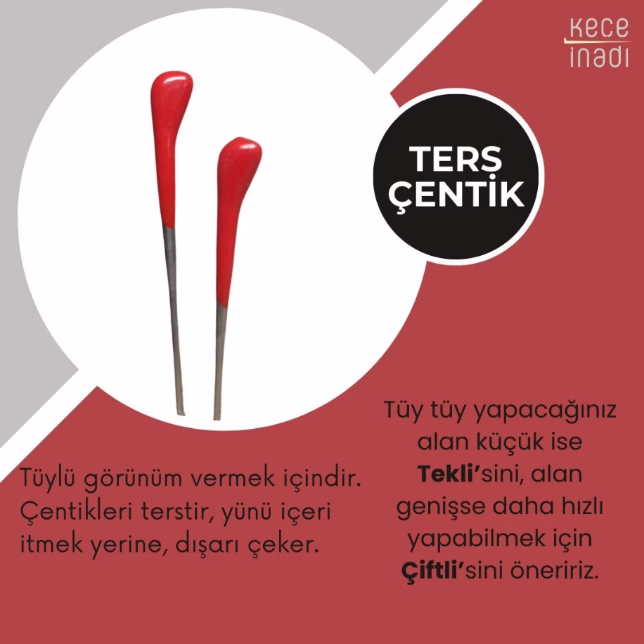 Ters Çentik Keçe İğnesi (1 adet)