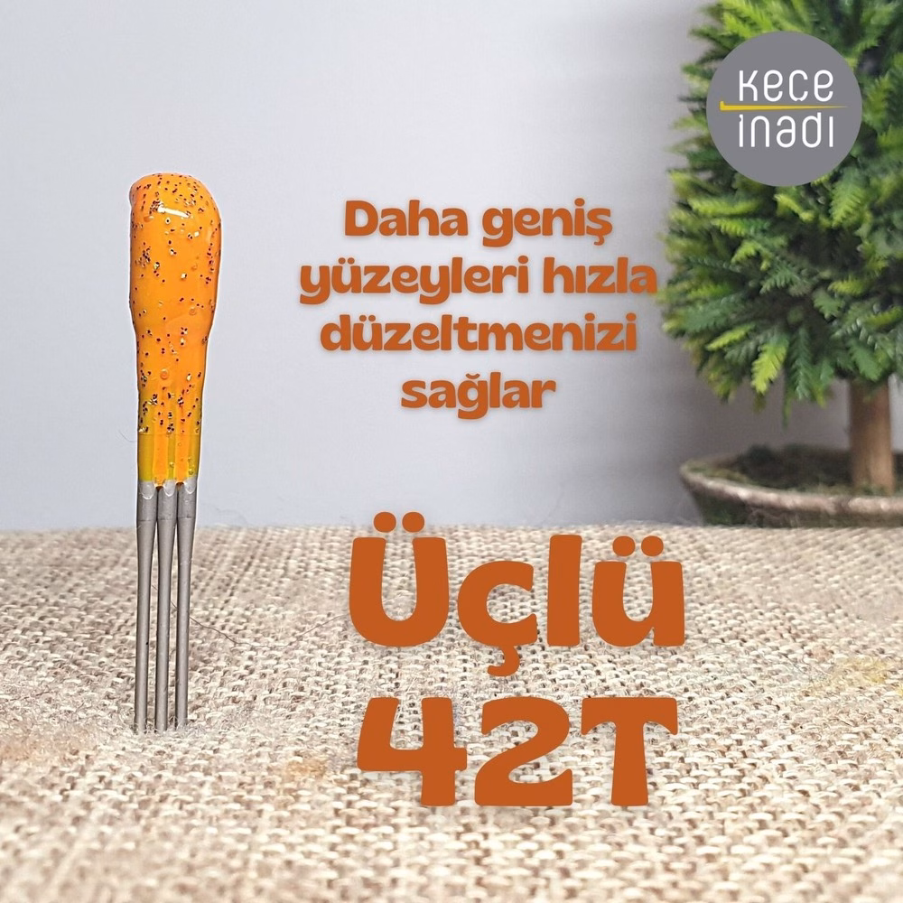 Üçlü 42T Keçe İğnesi