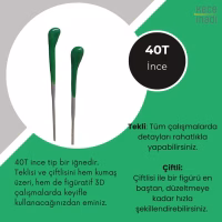 40T Keçe İğnesi - İnce (1 adet)