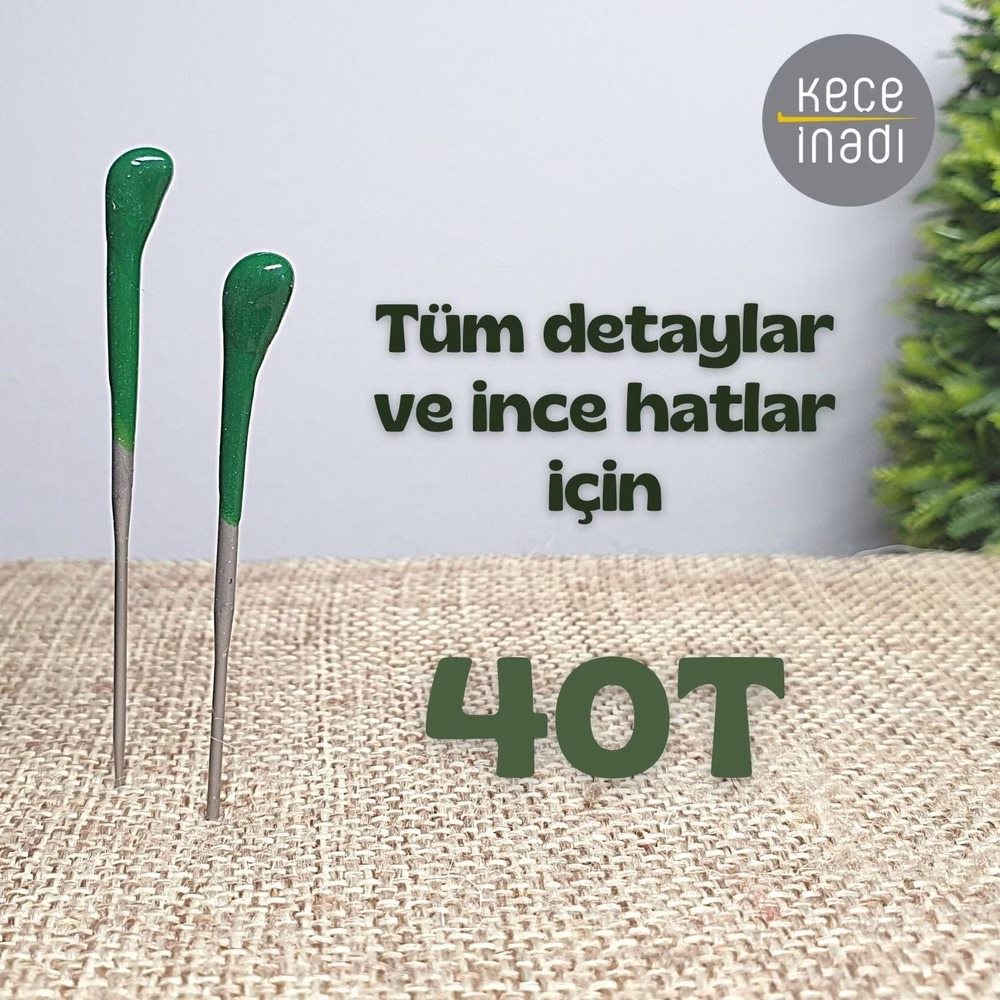 40T Keçe İğnesi - İnce (1 adet)