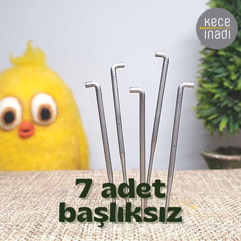 7 adet Başlıksız Keçe İğnesi (kodu seçiniz) 7 adet Başlıksız Keçe İğnesi (kodu seçiniz)