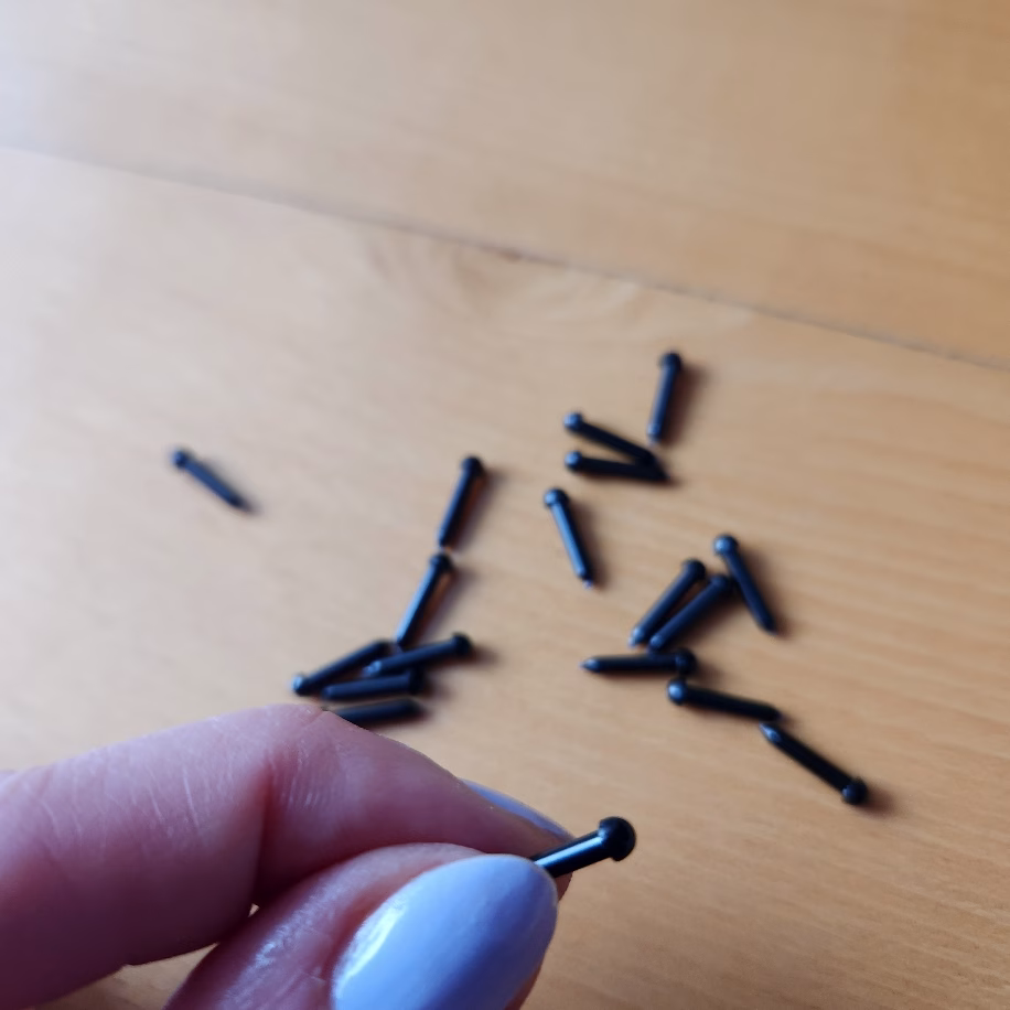 3mm siyah göz (1 çift)