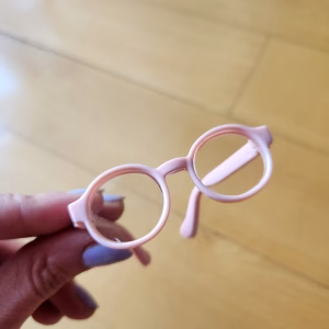 Figürler için Gözlük - 6,5cm - pembe