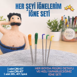 Keçe İğne Seti 3- Her Şeyi Yaptıran İğne Seti